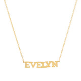 Precious Solid 14k Gold Name Necklace