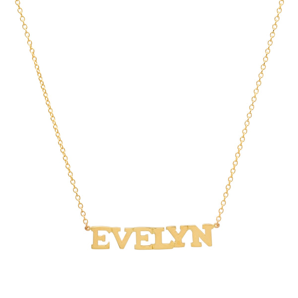 Precious Solid 14k Gold Name Necklace
