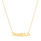 Precious Solid 14k Gold Name Necklace
