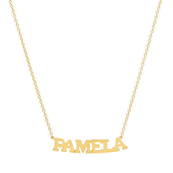 Precious Solid 14k Gold Name Necklace