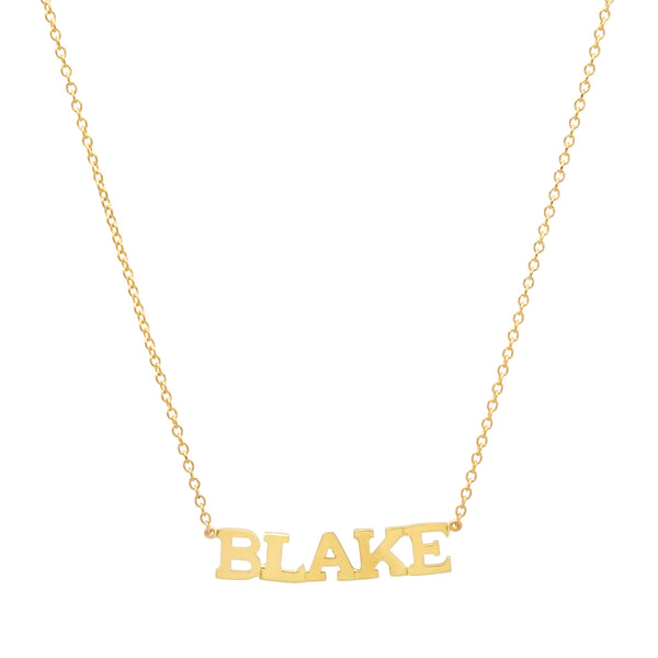 Precious Solid 14k Gold Name Necklace