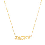 Precious Solid 14k Gold Name Necklace