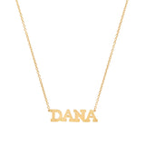 Precious Solid 14k Gold Name Necklace