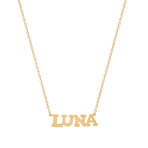 Precious Solid 14k Gold Name Necklace