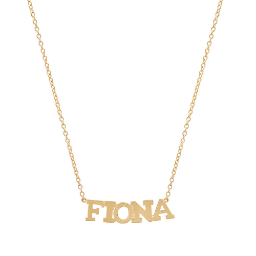 Precious Solid 14k Gold Name Necklace