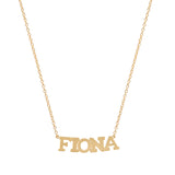 Precious Solid 14k Gold Name Necklace