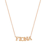 Precious Solid 14k Gold Name Necklace