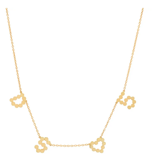 DSJ's Signature Meaningful Multi Gold Initial Necklace
