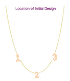 DSJ's Signature Meaningful Multi Birthstone & Initial Necklace