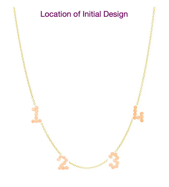(6 Precious Initials) DSJ's Signature Meaningful Multi Gold Initial Necklace