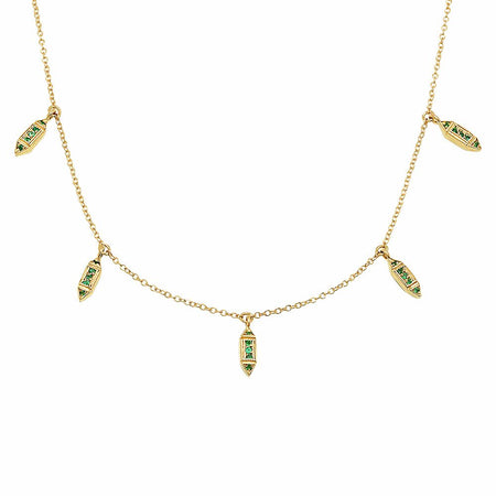 California King Snake Diamond Lariat Necklace