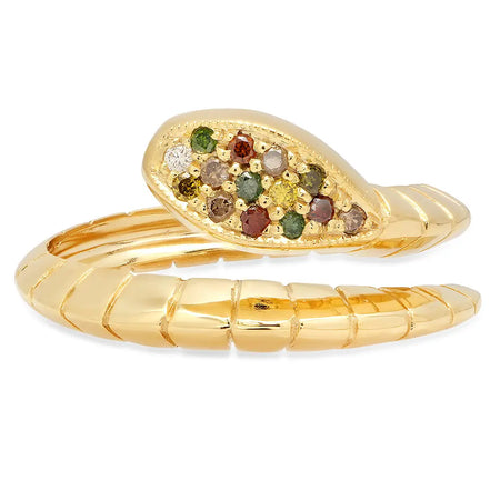 Dainty Square Twisted Gold Ring