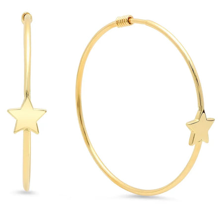 Heart Blossom Hoop Earrings