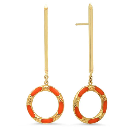 Magnificent Heart Diamond Dangle Earrings