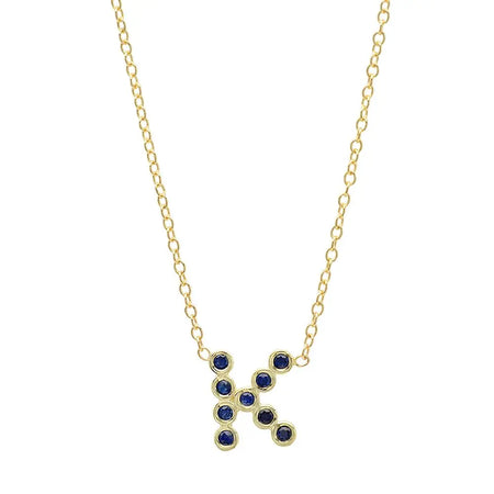 (6 Initials) DSJ's Signature Meaningful Multi Birthstone/Initial Necklace