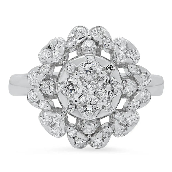 Wild Flower Diamond Ring