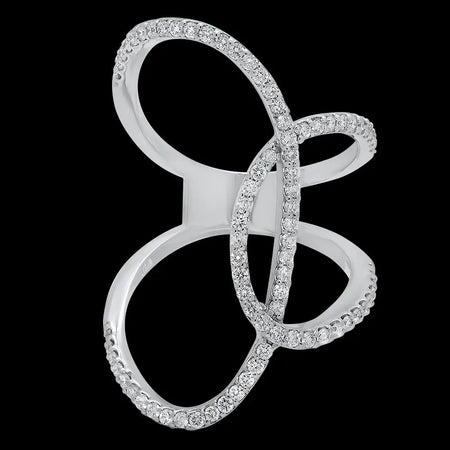 Spiral Diamond Ring