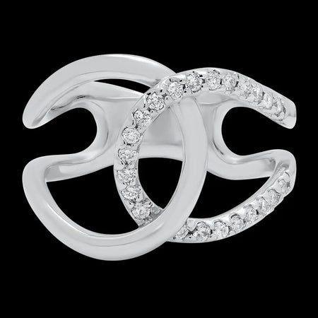 Spiral Diamond Ring