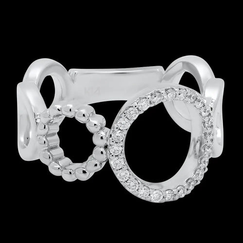 Open Circles Diamond Ring - Dana Seng Jewelry Collection