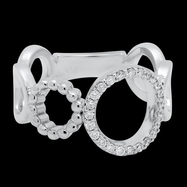 Open Circles Diamond Ring - Dana Seng Jewelry Collection