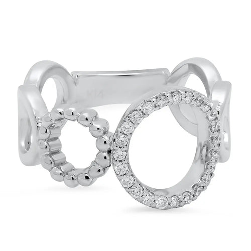 Open Circles Diamond Ring