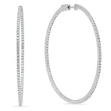 Deluxe Diamond Hoop Earrings