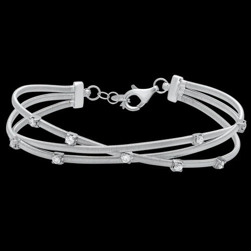 Intertwined Fate Diamond Bangle - Dana Seng Jewelry Collection