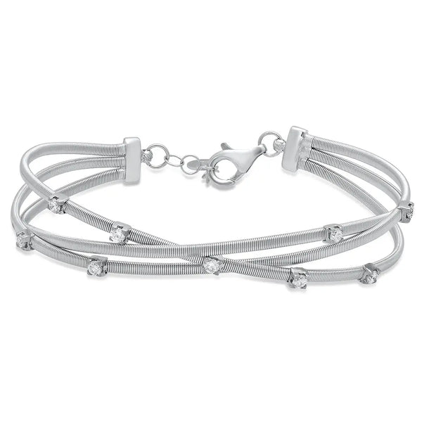 Intertwined Fate Diamond Bangle - Dana Seng Jewelry Collection