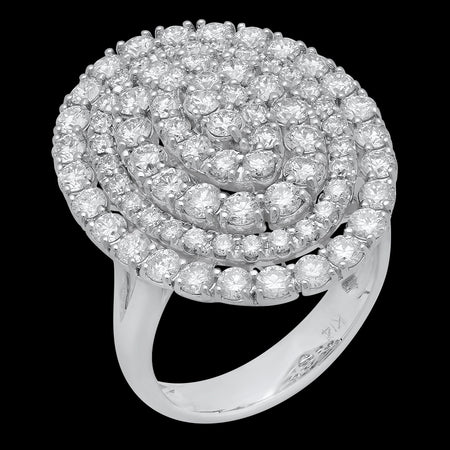 Spiral Diamond Ring