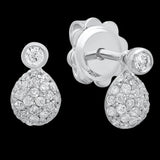 Droplet Diamond Stud Earrings