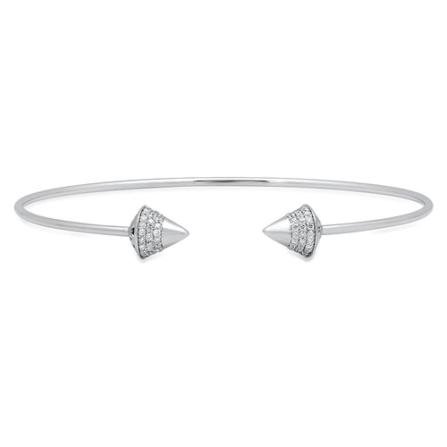 Hazelnut Diamond Cuff Bracelet