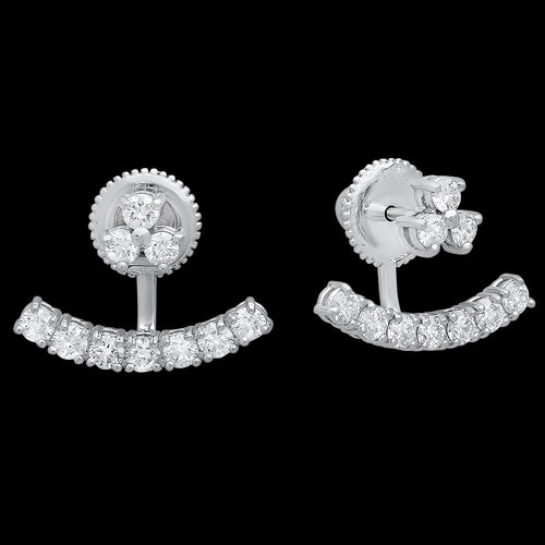 Curvy Arch Diamond Earrings