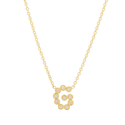 DSJ's Signature Meaningful Birthstone & Initial Necklace - Dana Seng Jewelry Collection