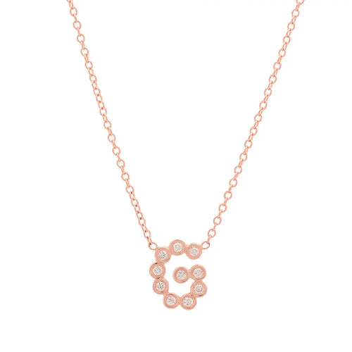 DSJ's Signature Meaningful Birthstone & Initial Necklace