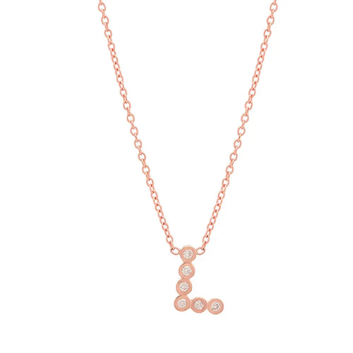 DSJ's Signature Meaningful Birthstone & Initial Necklace