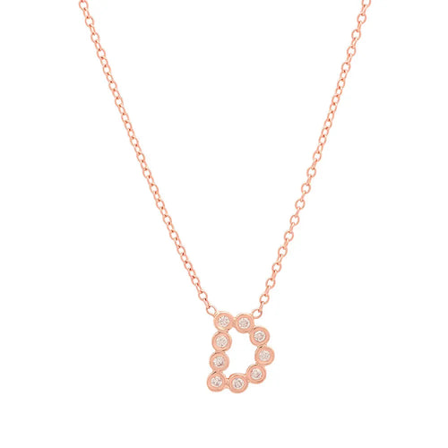 DSJ's Signature Meaningful Birthstone & Initial Necklace