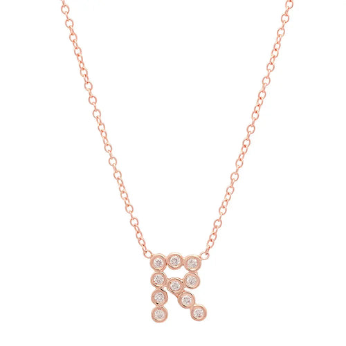 DSJ's Signature Meaningful Birthstone & Initial Necklace