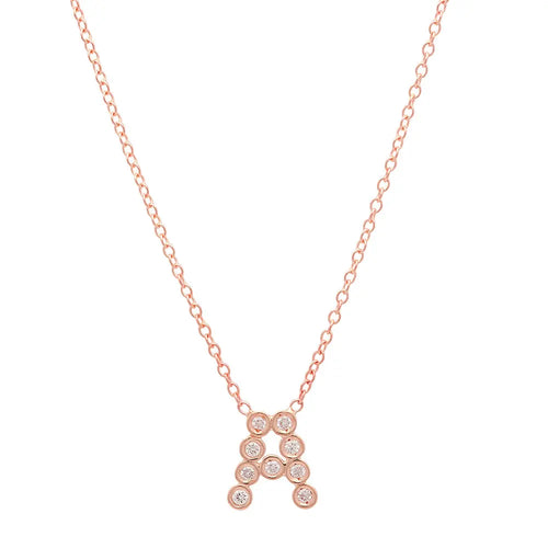 DSJ's Signature Meaningful Birthstone & Initial Necklace - Dana Seng Jewelry Collection