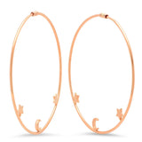 Magical World Gold Hoop Earrings - Dana Seng Jewelry Collection