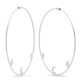 Magical World Gold Hoop Earrings - Dana Seng Jewelry Collection