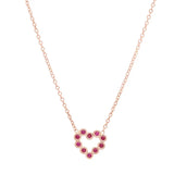 DSJ's Signature Meaningful Heart Birthstone Necklace - Dana Seng Jewelry Collection