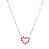 DSJ's Signature Meaningful Heart Birthstone Necklace