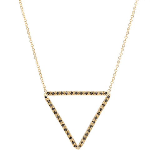 Grandiose Open Triangle Diamond Necklace - Dana Seng Jewelry Collection