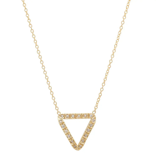 Moderate Open Triangle Diamond Necklace - Dana Seng Jewelry Collection