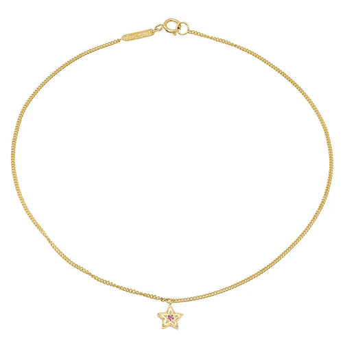Mini Start Birthstone Anklet - Dana Seng Jewelry Collection