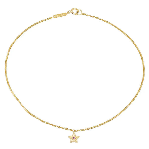 Mini Start Birthstone Anklet - Dana Seng Jewelry Collection