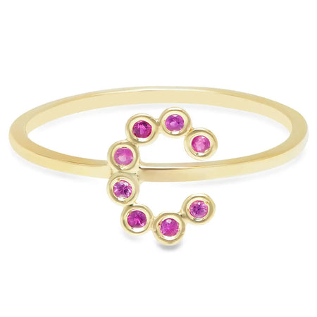 Safety Pin Diamond Ring