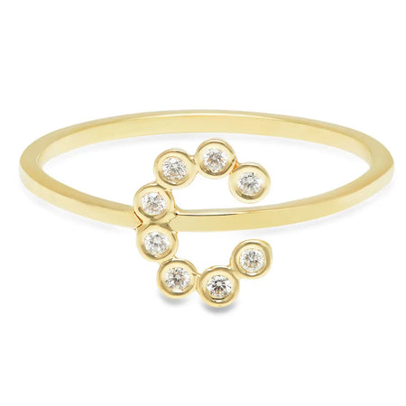 Safety Pin Diamond Ring