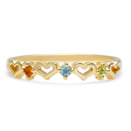 DSJ's Signature Meaningful Birthstone & Initial Ring