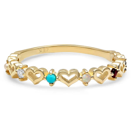 Dainty Square Twisted Gold Ring